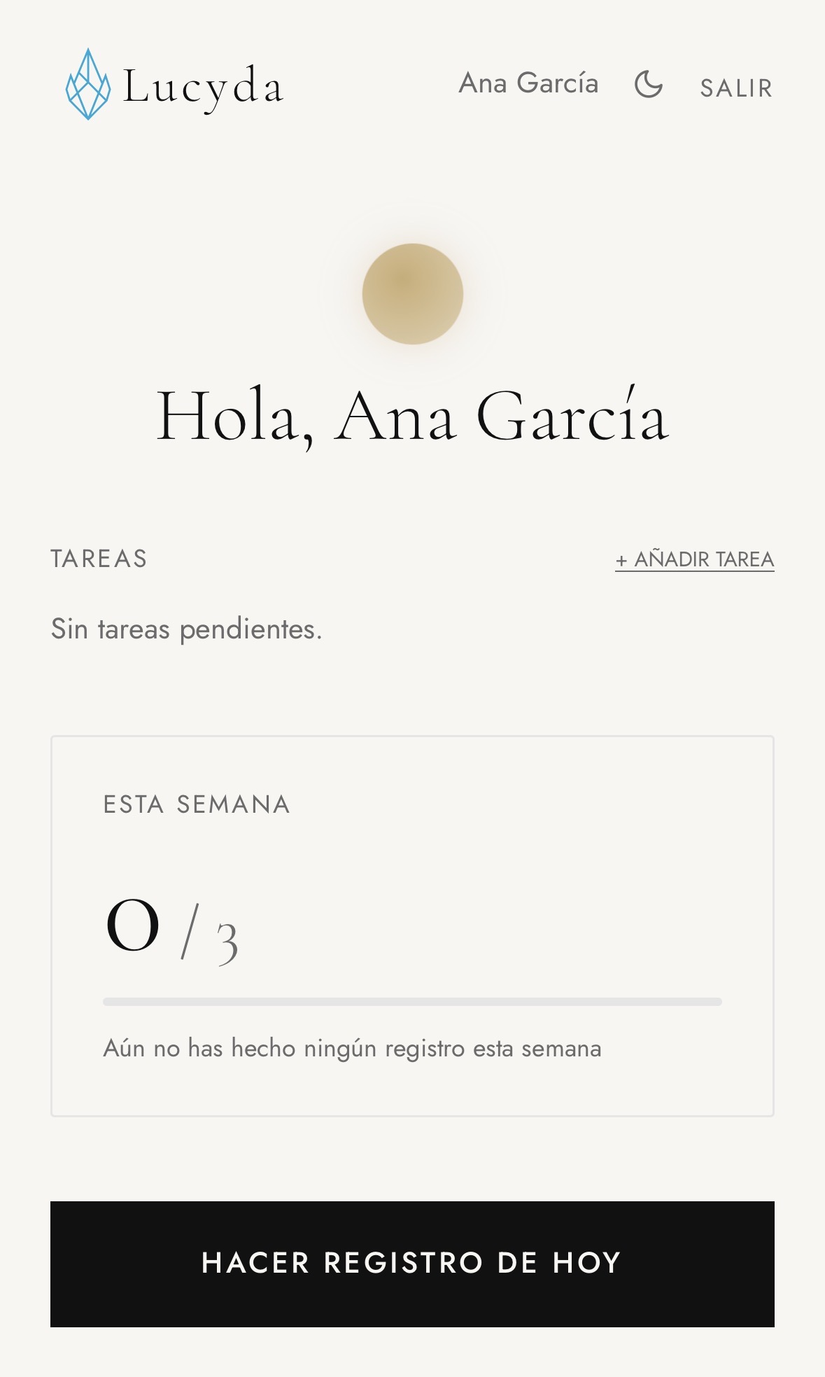 Lucyda — tu progreso de la semana